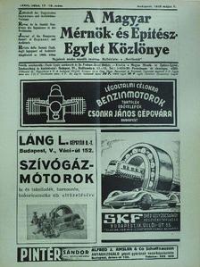 Beliczay András - A Magyar Mérnök- és Építész-Egylet Közlönye 1939. május 7. [antikvár]