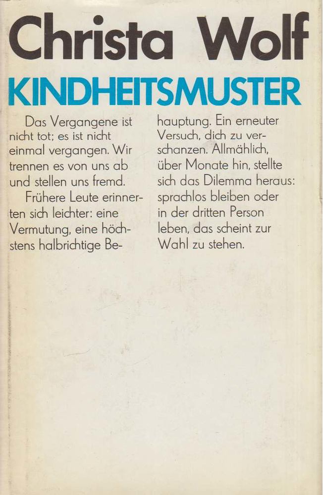Christa Wolf - Kindheitsmuster [antikvár]