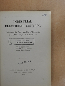 W. D. Cockrell - Industrial Electronic Control [antikvár]