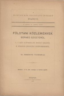 Possewitz Tivadar - Földtani közlemények Borneo szigetéről [antikvár]
