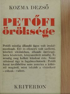 Kozma Dezső - Petőfi öröksége [antikvár]