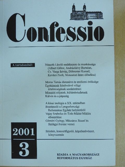 Albert Gábor - Confessio 2001/3. [antikvár]