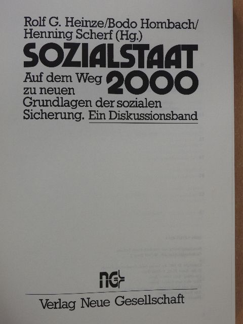 Claus Offe - Sozialstaat 2000 [antikvár]