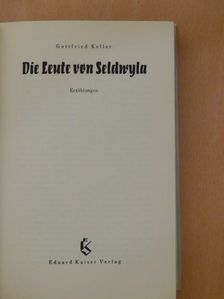 Gottfried Keller - Die Leute von Seldwyla [antikvár]