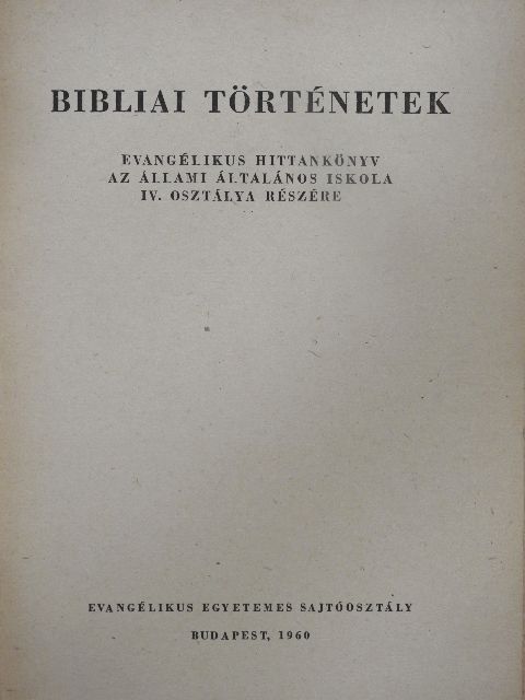 Bibliai történetek [antikvár]