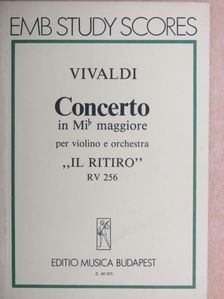 Antonio Vivaldi - Concerto in Mi maggiore per violino e orchestra "Il Ritiro" [antikvár]
