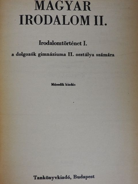Kanizsai-Nagy Antal - Magyar irodalom II. [antikvár]
