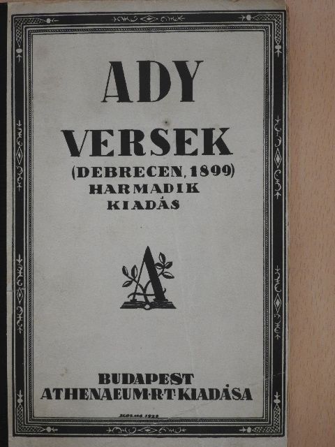 Ady Endre - Versek [antikvár]