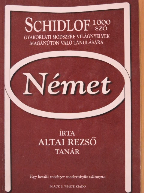 Altai Rezső - Schidlof gyakorlati módszere - Német [antikvár]
