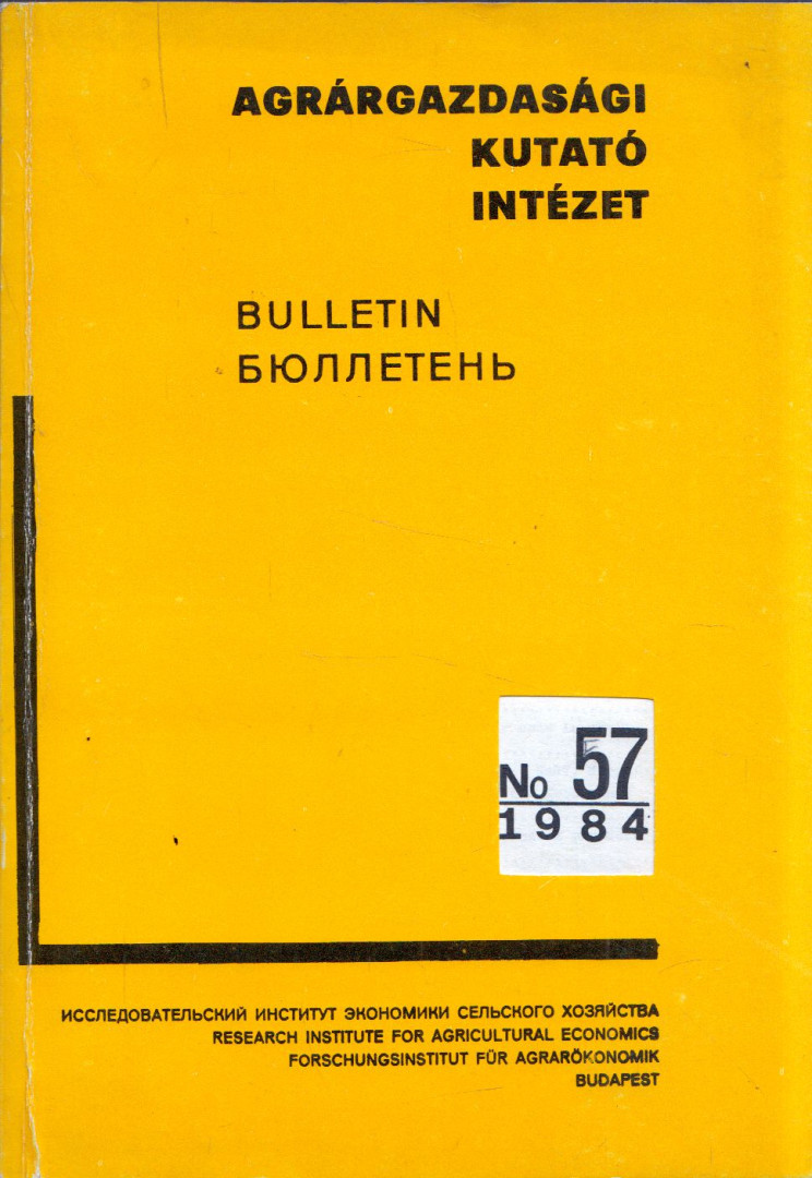Bisztray Ádám - Bulletin No. 57: Abstracts of the selected publications issued in 1983 [antikvár]