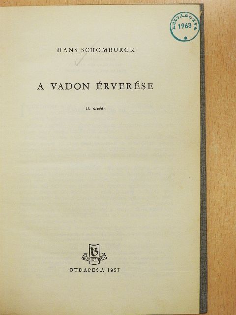 Hans Schomburgk - A vadon érverése [antikvár]