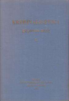 Rudas György - Kriminalisztika különös rész I. [antikvár]