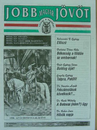 Dr. Berki Mihály - Jobb Magyar Jövőt 1998. január 15. [antikvár]