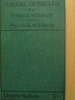 E. Schaap - Manual of English for Foreign Students [antikvár]