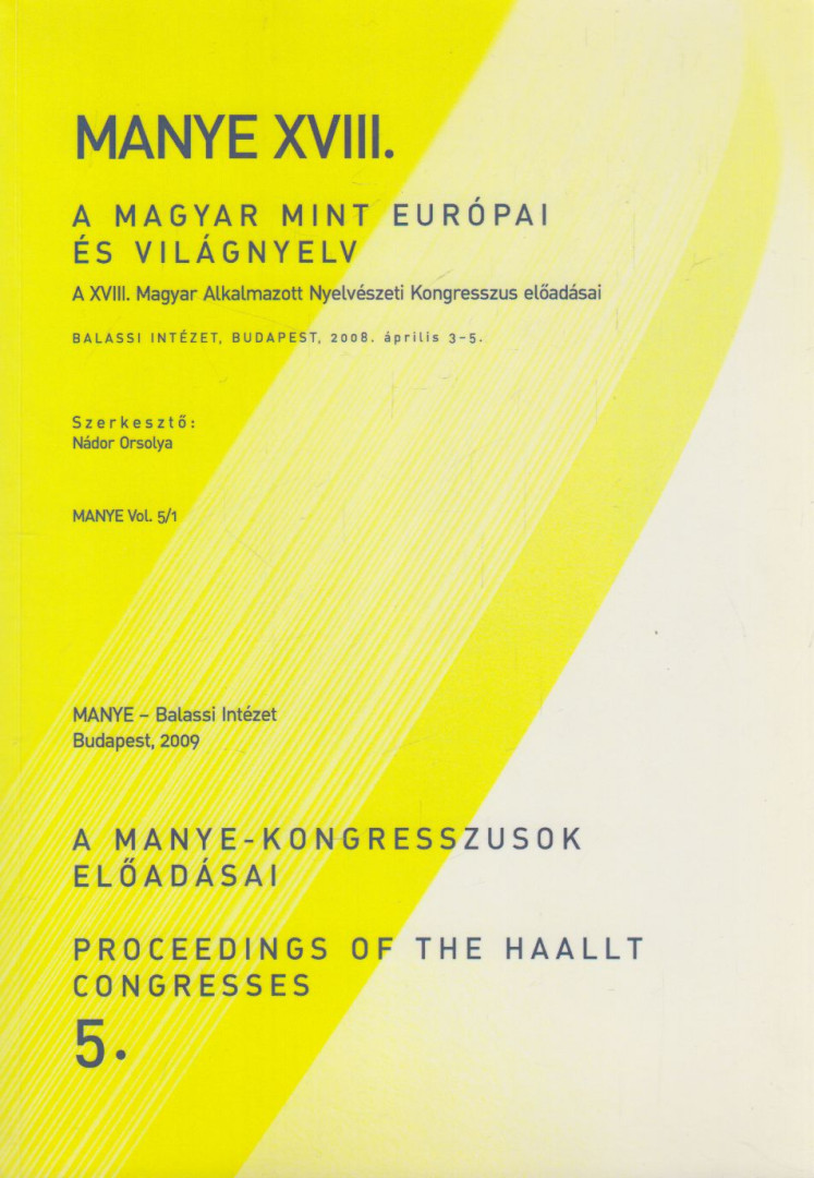 Nádor Orsolya - A magyar mint európai és világnyelv [antikvár]