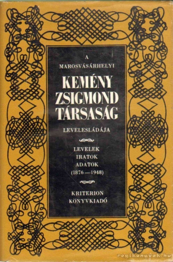 Marosi Ildikó - A marosvásárhelyi Kemény Zsigmond Társaság levelesládája [antikvár]