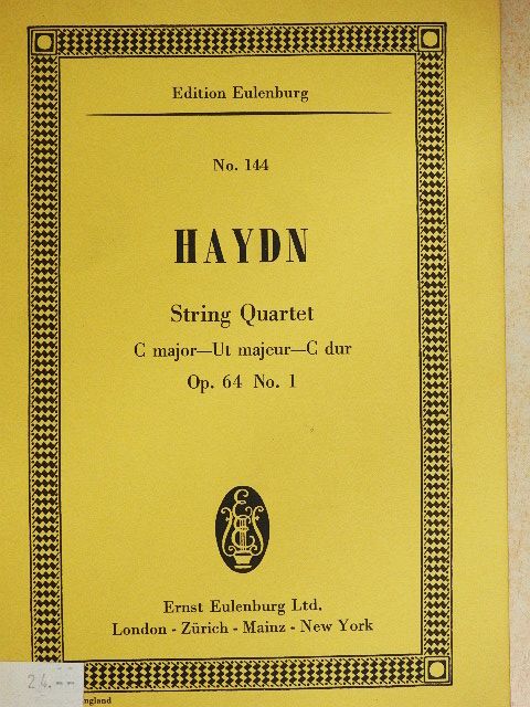 Joseph Haydn - String Quartet No. 63 [antikvár]