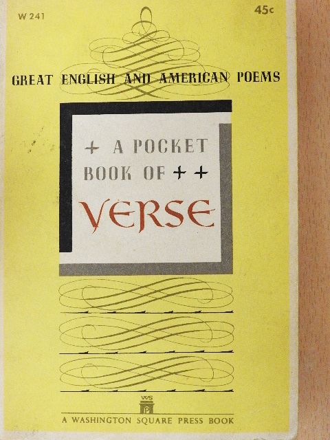 Edgar Allan Poe - The Pocket Book of Verse [antikvár]