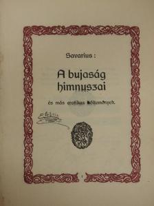 Hoffmann Imre - A bujaság himnuszai (rossz állapotú) [antikvár]