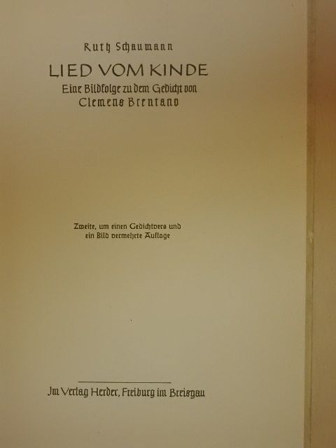 Clemens Brentano - Lied vom Kinde [antikvár]