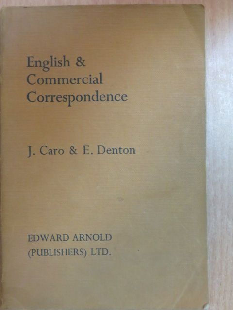 Eric Denton - English and Commercial Correspondence [antikvár]