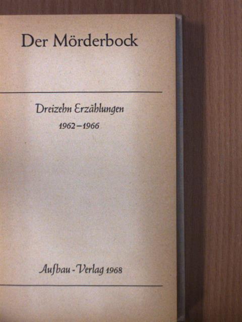 Christian Geissler - Der Mörderbock [antikvár]