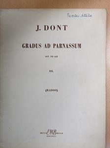J. Dont - Gradus ad Parnassum III. [antikvár]