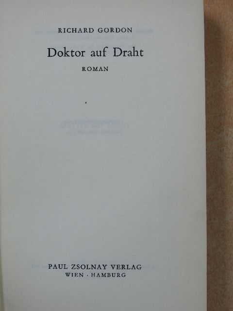 Richard Gordon - Doktor auf Draht [antikvár]