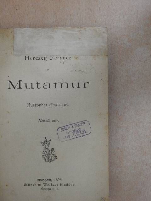 Herczeg Ferencz - Mutamur [antikvár]