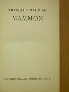 Francois Mauriac - Mammon [antikvár]