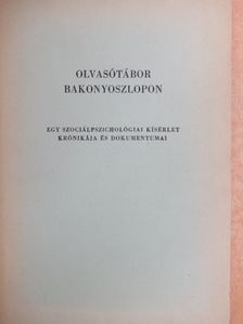 Havas Judit - Olvasótábor Bakonyoszlopon [antikvár]