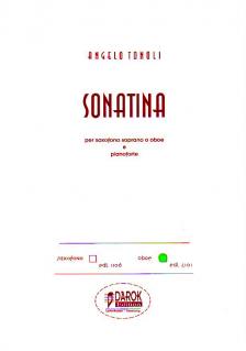 TONOLI, ANGELO - SONATINA PER SAXSOFONO SOPRANO E PIANOFORTE