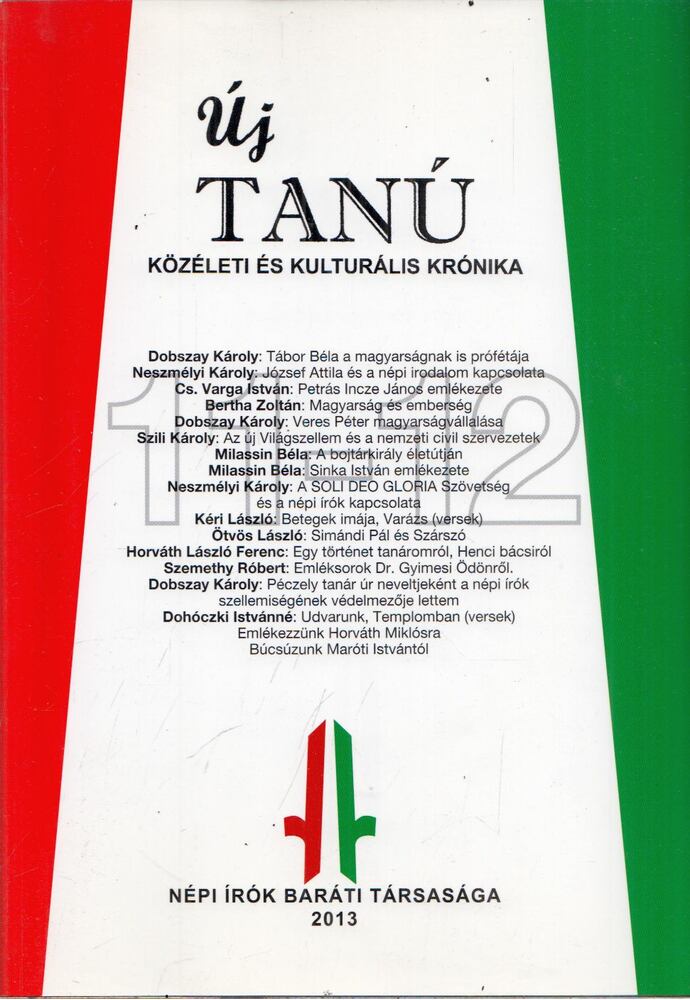 Szili Károly - Új Tanú 2013/11-12 [antikvár]