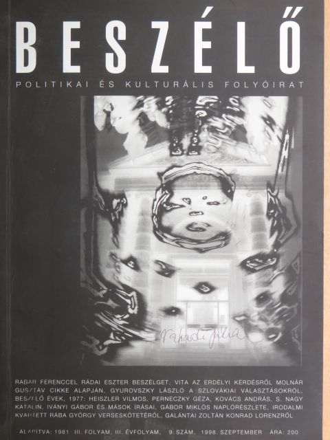 Antonela Capelle-Pogacean - Beszélő 1998. szeptember [antikvár]