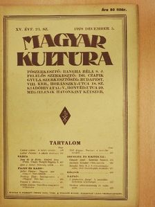 Bangha Béla S. J. - Magyar Kultúra 1928. december 5. [antikvár]