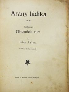 Pósa Lajos - Arany ládika (rossz állapotú) [antikvár]