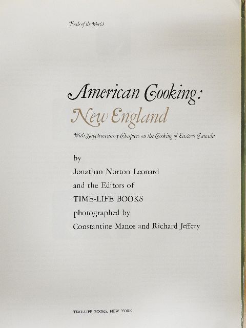 Jonathan Norton Leonard - American Cooking: New England [antikvár]