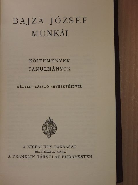 Bajza József - Bajza József munkái [antikvár]