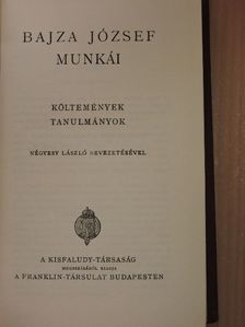 Bajza József - Bajza József munkái [antikvár]