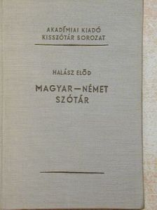 Halász Előd - Magyar-német szótár [antikvár]