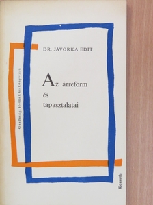 Dr. Jávorka Edit - Az árreform és tapasztalatai [antikvár]