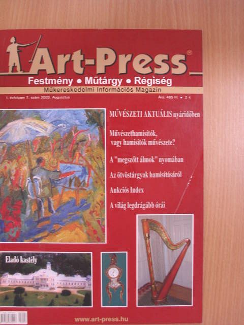 Art-Press 2003. augusztus [antikvár]