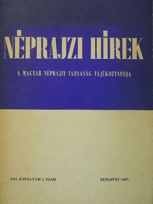 Néprajzi Hírek 1987/2. [antikvár]