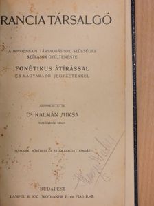 Francia társalgó/Francia szókönyv [antikvár]