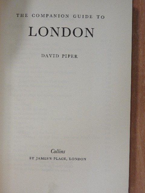 David Piper - The Companion Guide to London [antikvár]