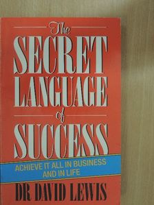 Dr. David Lewis - The Secret Language of Success [antikvár]