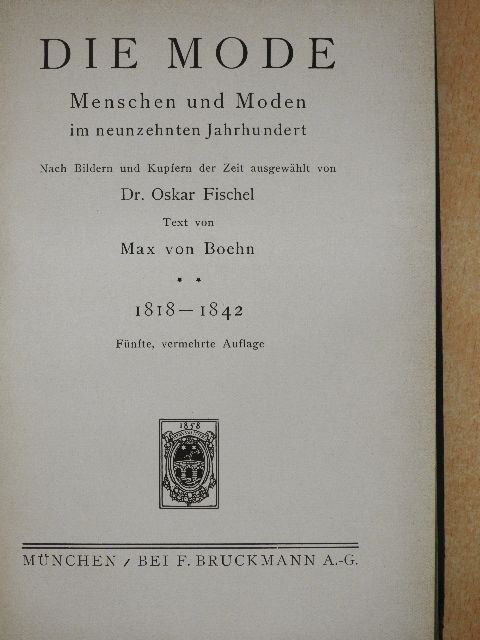 Max von Boehn - Die Mode II. [antikvár]