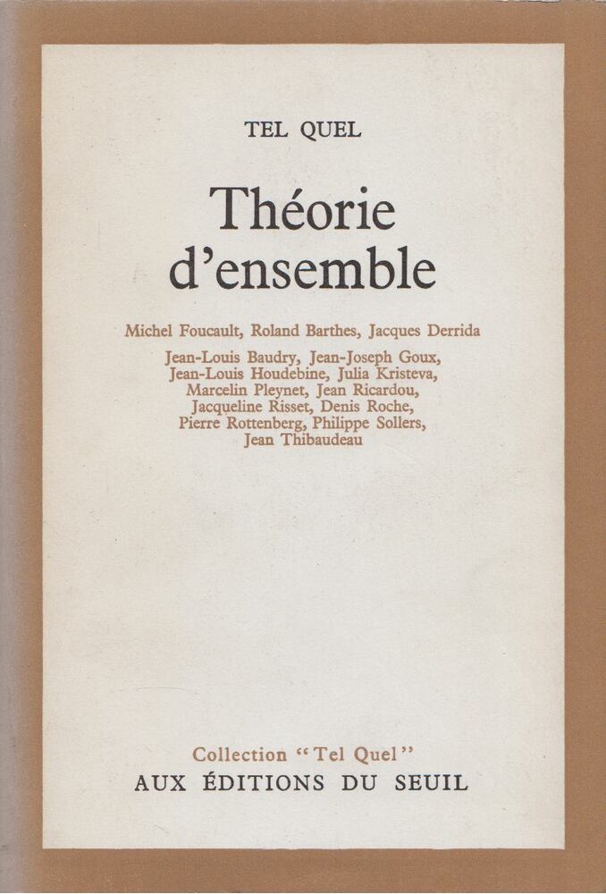 Tel Quel - Théorie d'ensemble [antikvár]