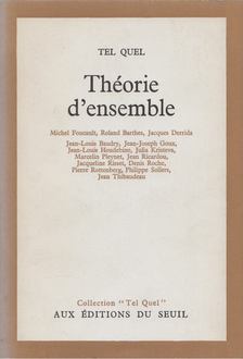 Tel Quel - Théorie d'ensemble [antikvár]