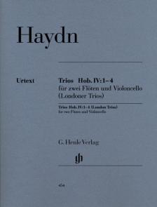 HAYDN J. - TRIOS HOB.IV:1-4 FÜR ZWEI FLÖTEN UND VIOLONCELLO URTEXT, STIMMEN
